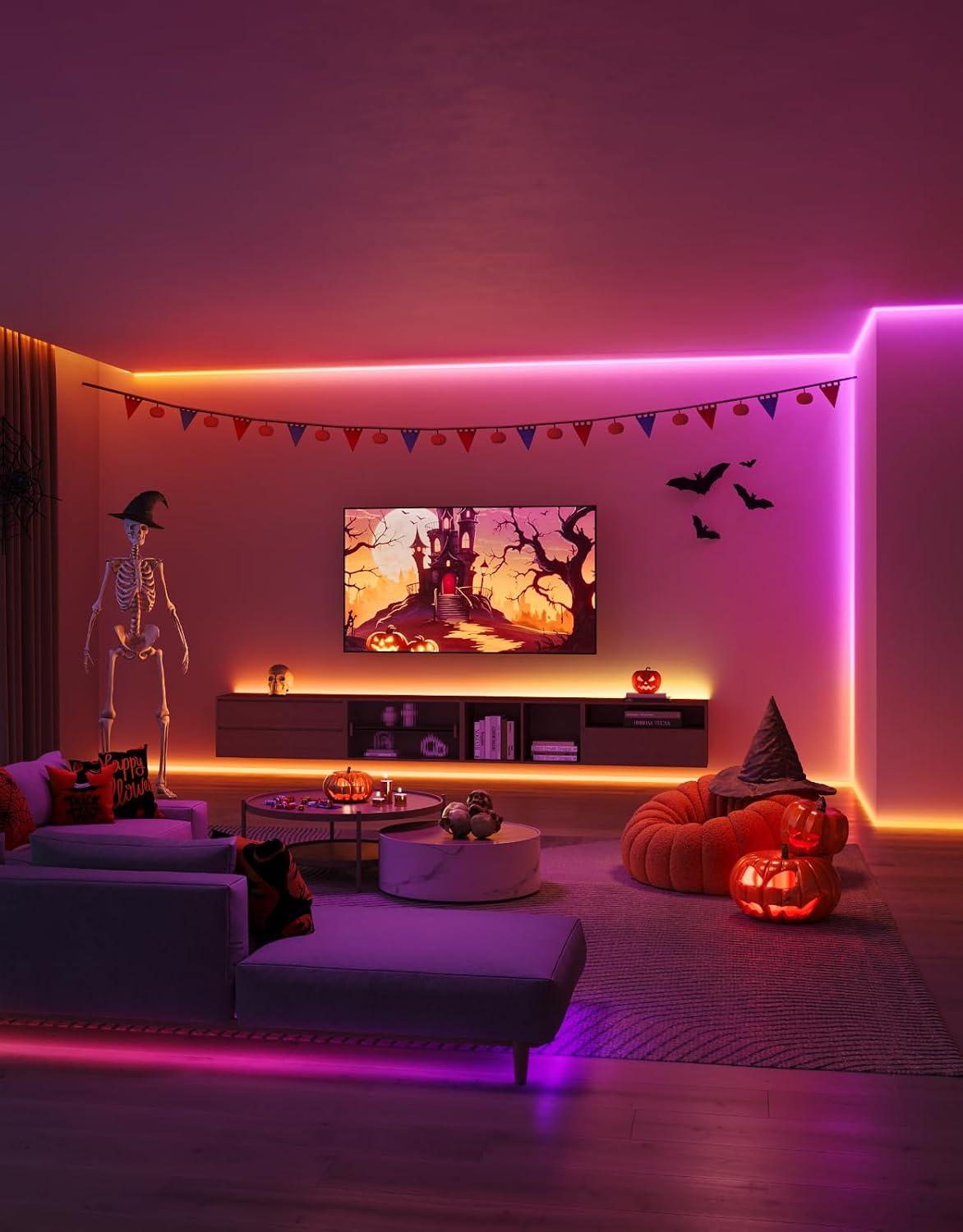 Govee 16.4ft RGBIC LED Strip Lights, LED Lights for Bedroom, APP Control - Image 2