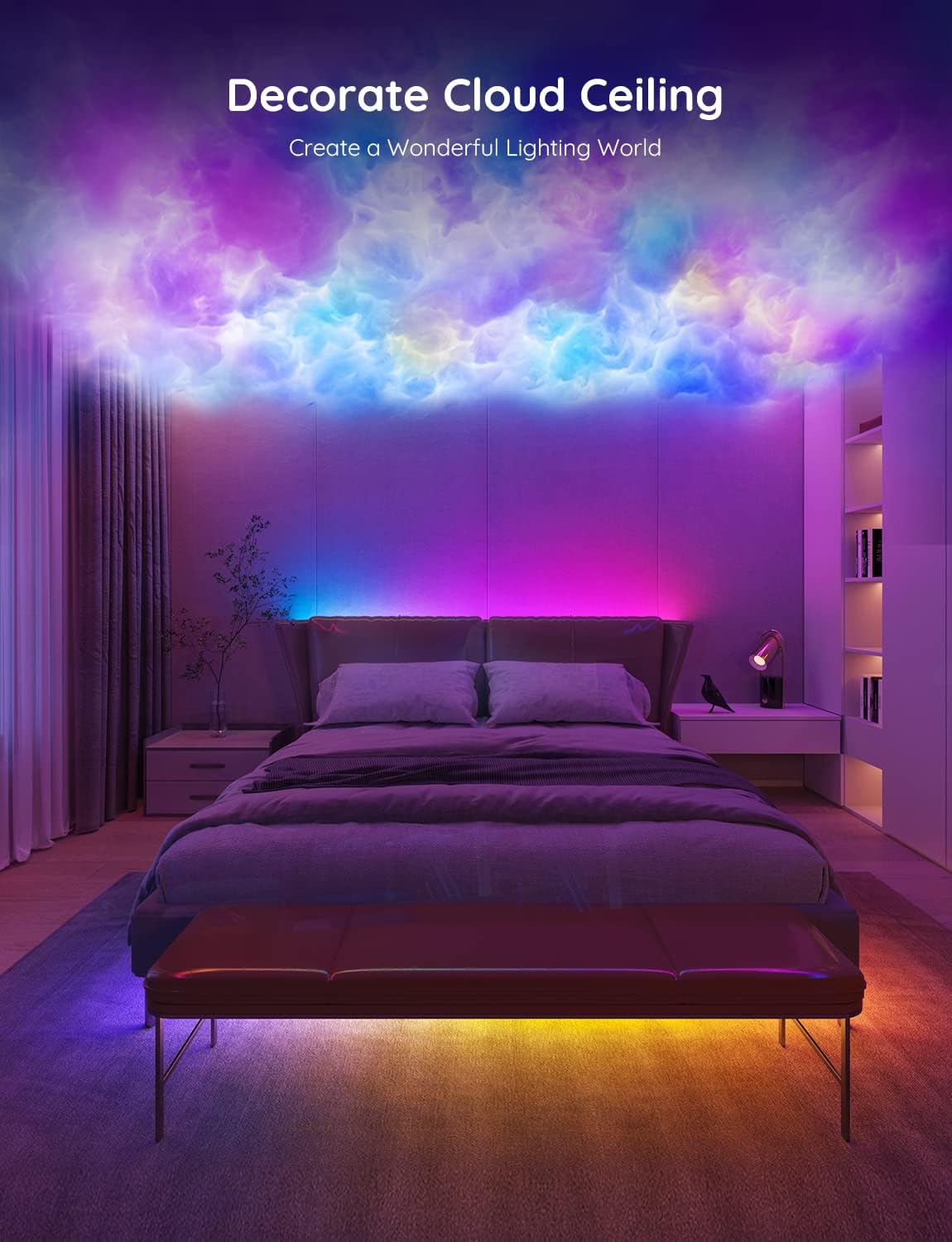 Govee 16.4ft RGBIC LED Strip Lights, LED Lights for Bedroom, APP Control - Image 3